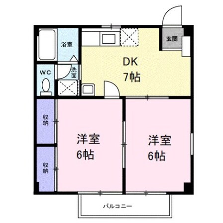 神前駅 徒歩16分 2階の物件間取画像